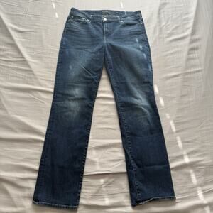 Lucky Brand Women's Sweet n Straight Denim Jeans Size 14 34x32 Dark Blue Wash